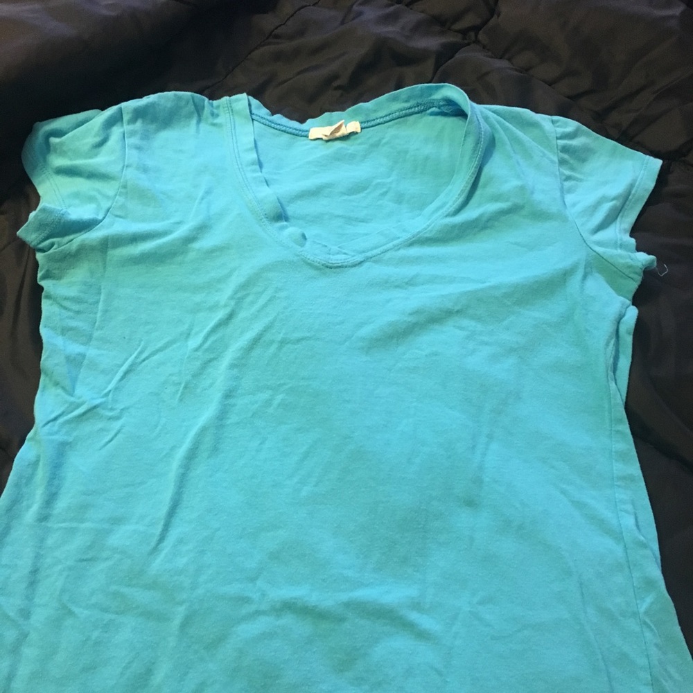 Teal blue top
